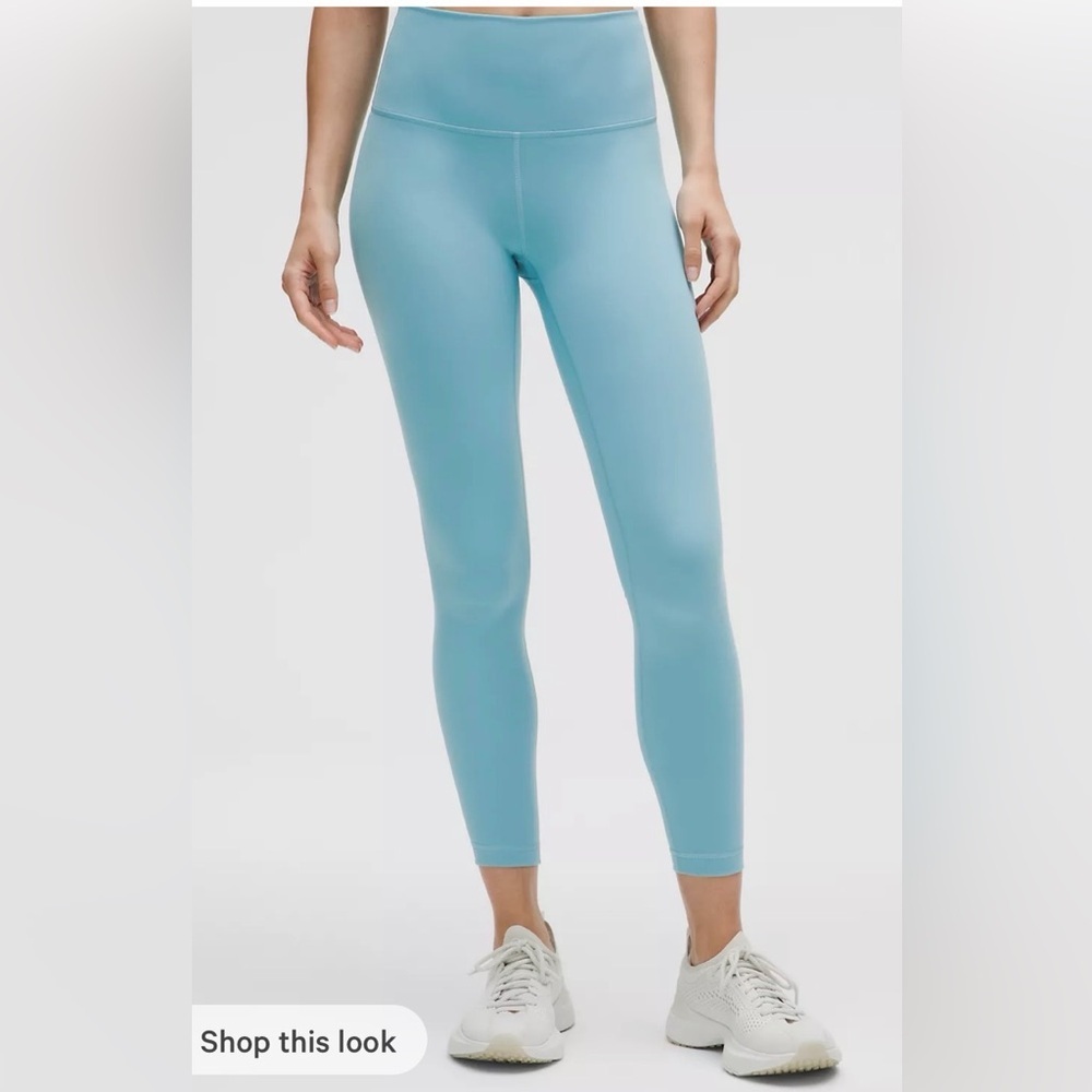 Lululemon Wunder Train High-Rise Tight 25" size 4 Washed Blue NWT